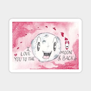 To The Moon & Back Magnet