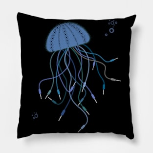 Audio cables jellyfish for musician Pillow