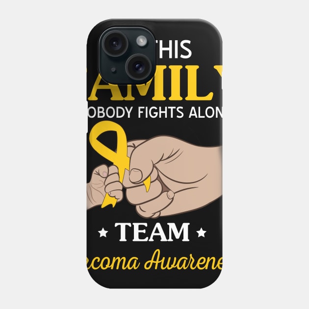 Nobody Fights Alone Team Sarcoma Awareness Phone Case by Terryeare