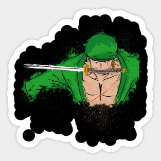 One Piece Sticker – Zoro – Acid Ink Designs