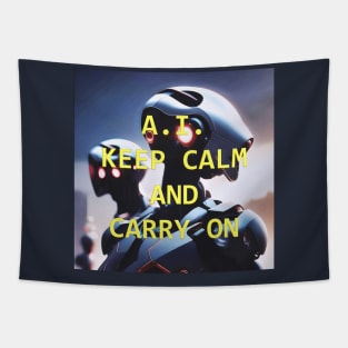 Artificial Intelligence: Keep Calm and Carry On Tapestry