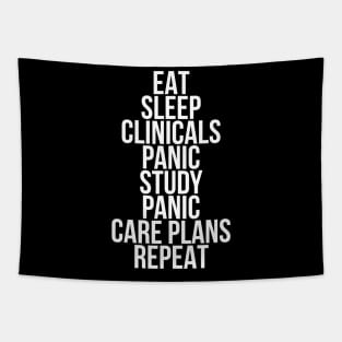 Funny Nursing Student Quote Tee Shirts Tapestry