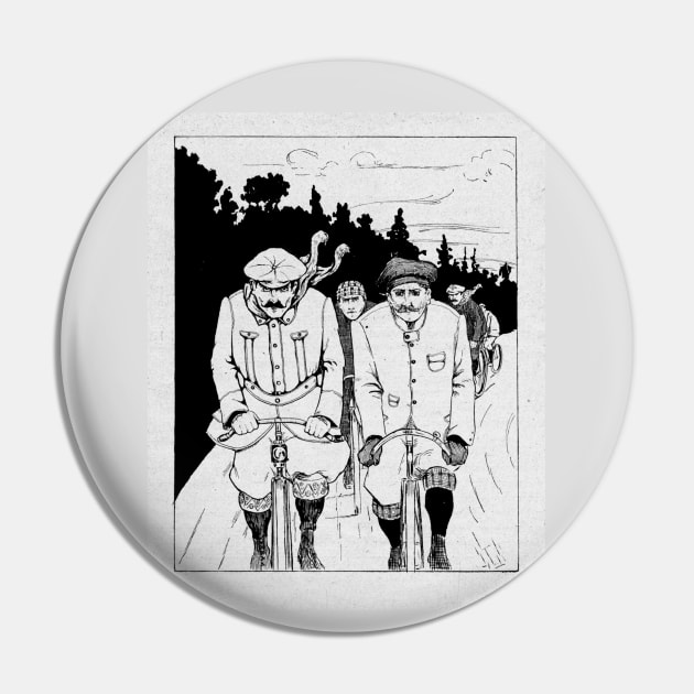 Victorian gentlemen cycling enthusiasts- vintage illustration. Pin by stevepaint