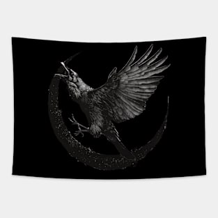 Eclipse Crow Moon Tapestry