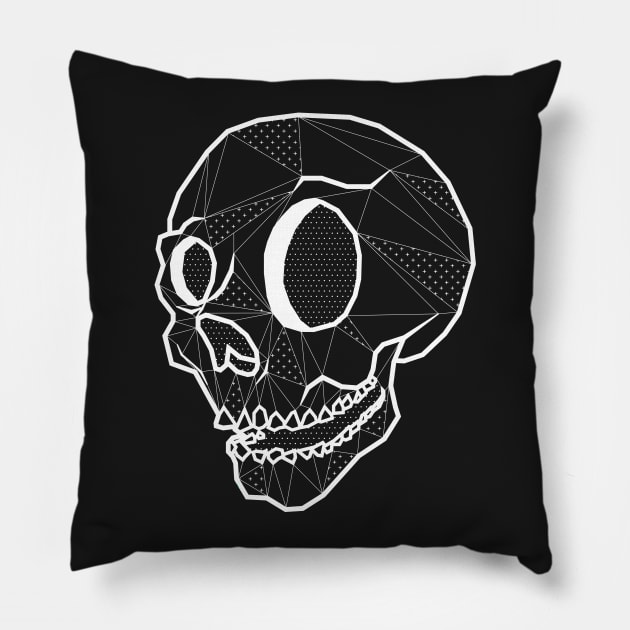 Skull - tattoo design Pillow by Lukish