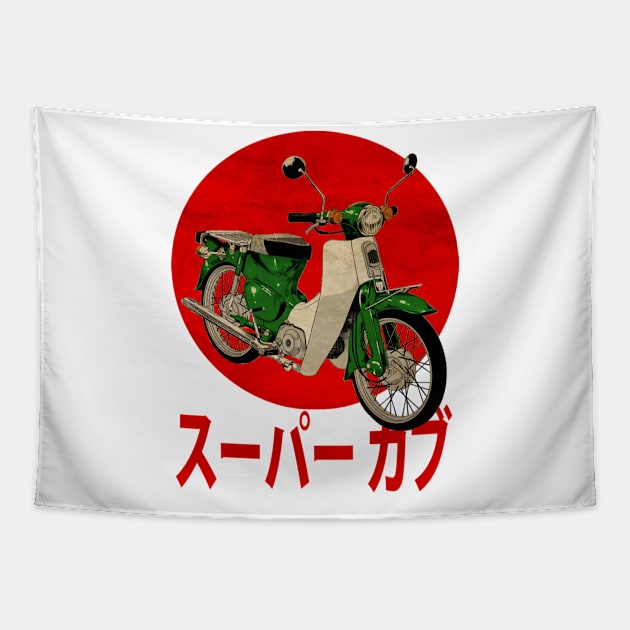 Classic Fantastic Super Cub Tapestry by Bajingseng