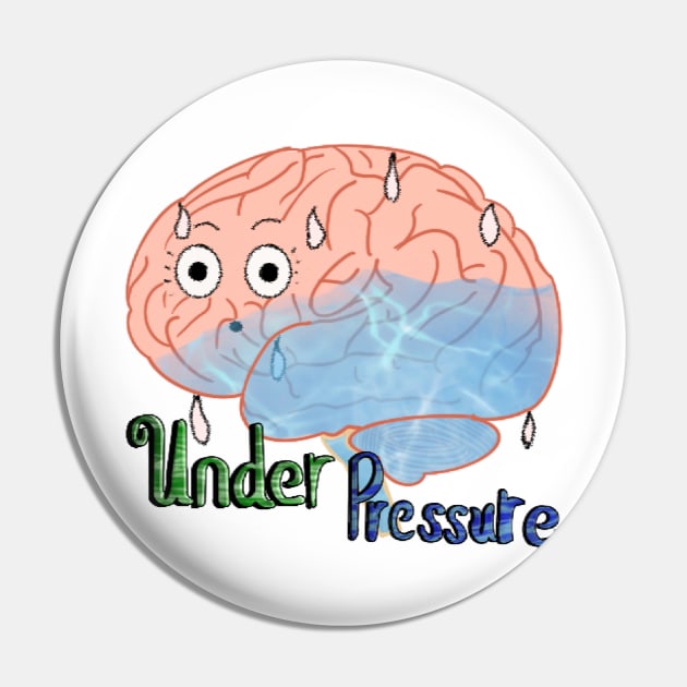 IIH Awareness: Under Pressure Pin by The Accessibility Enby