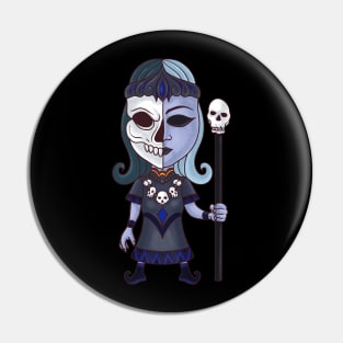 Queen of the Underworld: Viking God Hel Design Pin