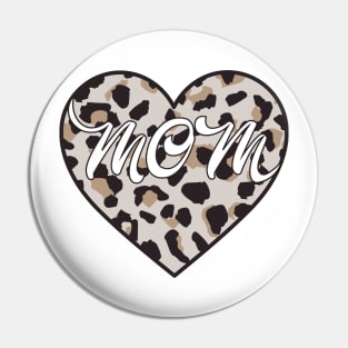 Mom Funny Leopard Design Pin