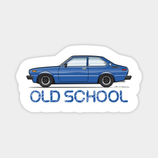 Blue Old School Magnet