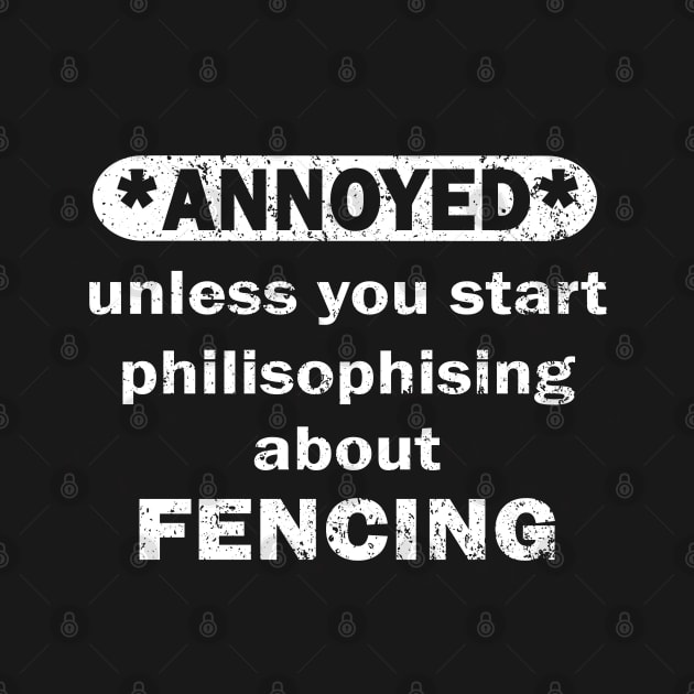 Fencing fencing sport vintage sword saying gift by FindYourFavouriteDesign
