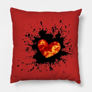 Fire Heart Pillow