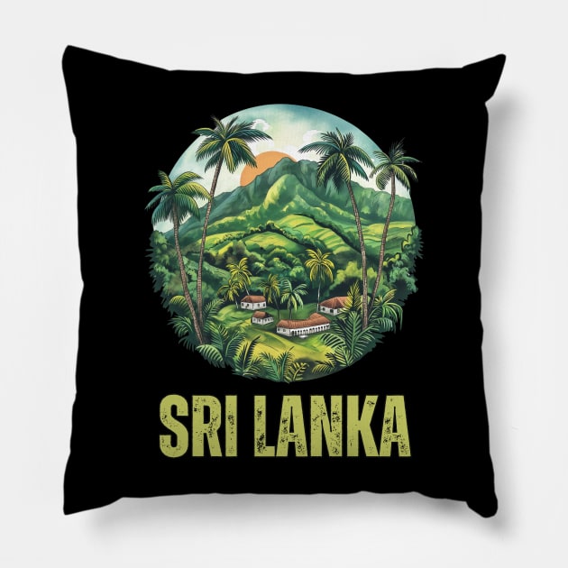 Sri Lanka Pillow by Mary_Momerwids