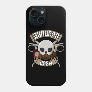 Barbers crew Jolly Roger pirate flag Phone Case