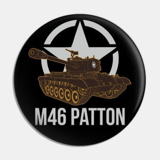 US tank M46 Patton Pin