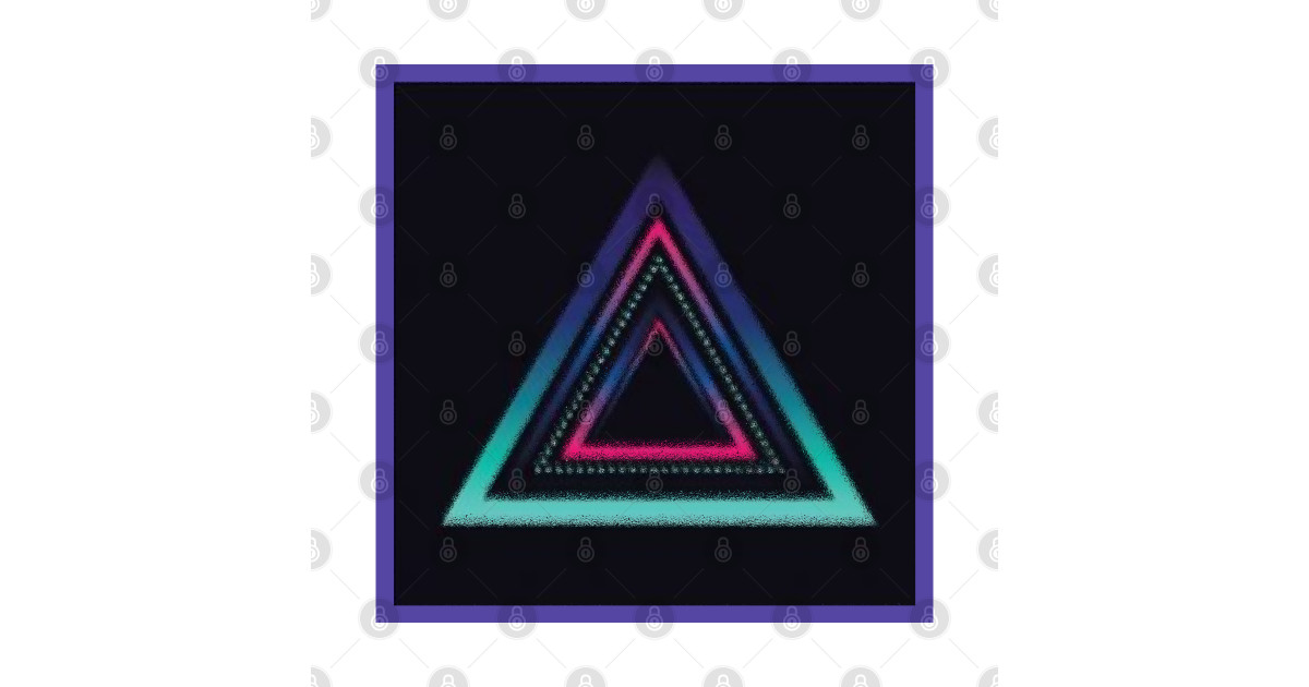 triangle glow - Triangle Pattern - T-Shirt | TeePublic