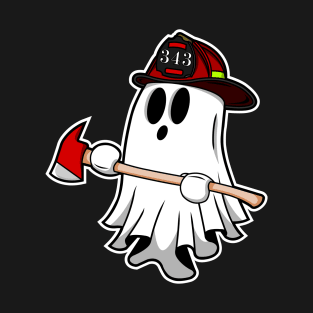 Ghost Firefighter Axe T-Shirt