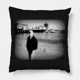 Melancholy on the Beach Pillow