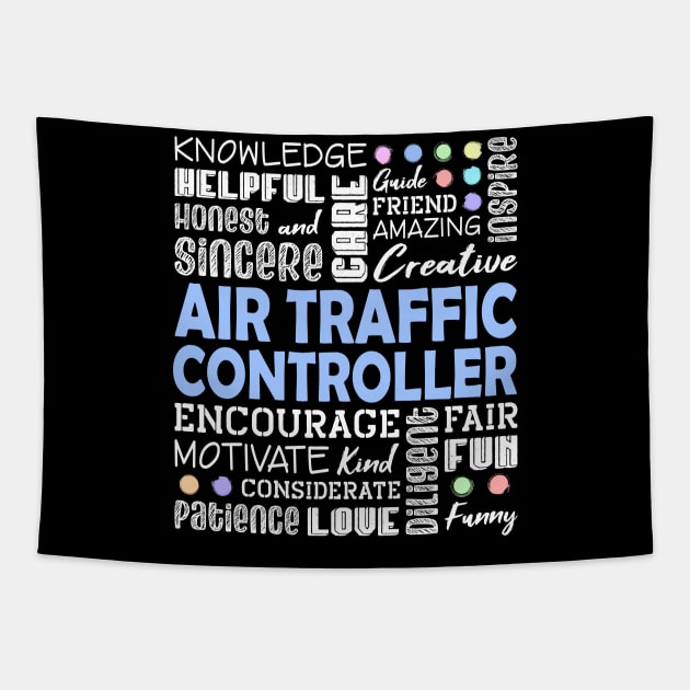 Proud Air Traffic Controller Tapestry by White Martian