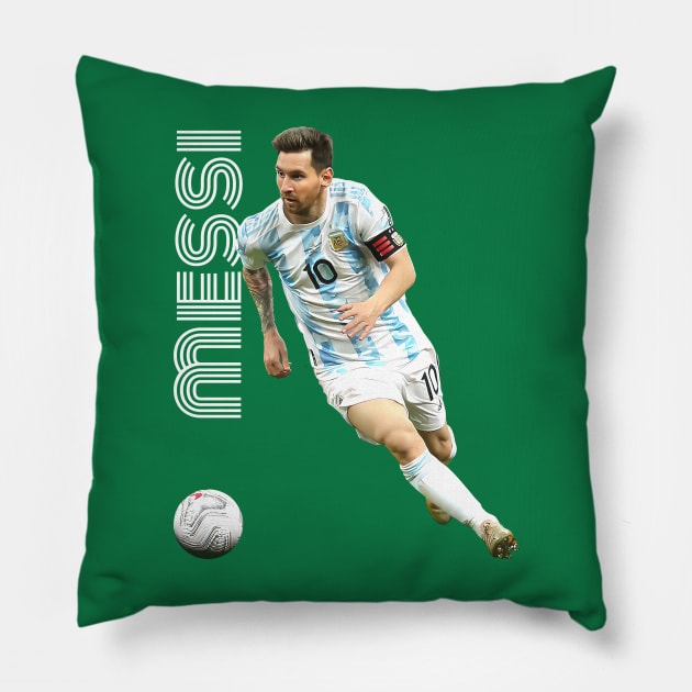 Argentina / Retro Soccer Design Pillow by DankFutura