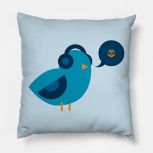 Some Birds Prefer the Blues Pillow