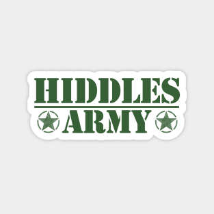 Hiddles Army Magnet