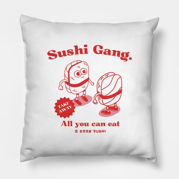 sushi gang Pillow by sandangmurah