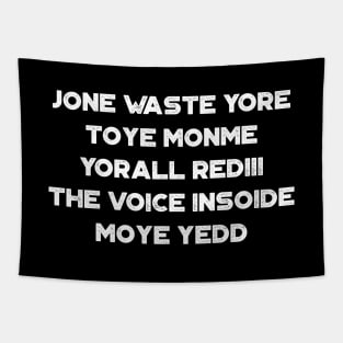 Jone Waste Yore Toye Monme I Miss You White Funny Tapestry