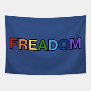 Freadom (Dark Outline) Tapestry