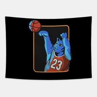 basketball the cat Tapestry