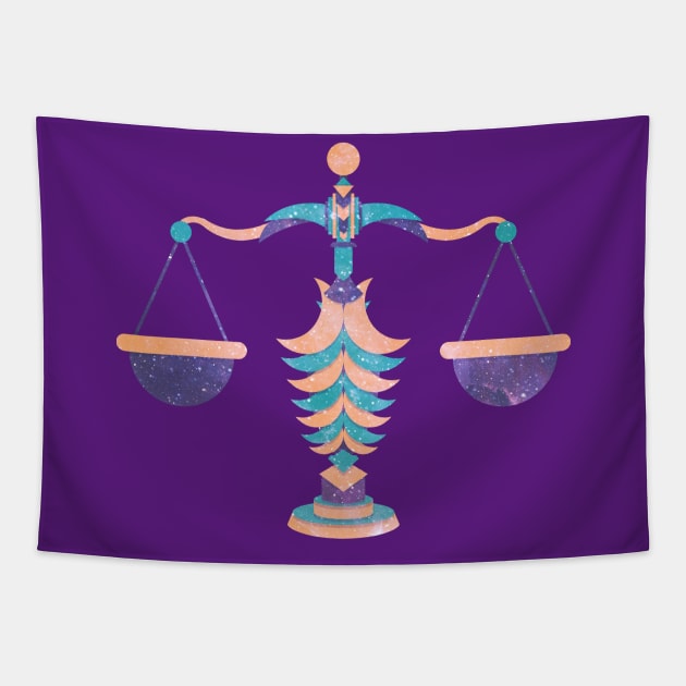 Libra Astrological sign Tapestry by Gemini DayDreamer