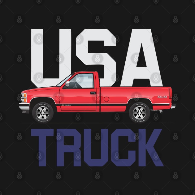 USA Truck LWB Red by JRCustoms44