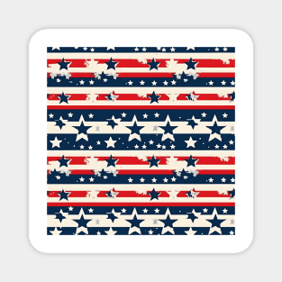 Patriotic 4th of July Pattern 16 Magnet