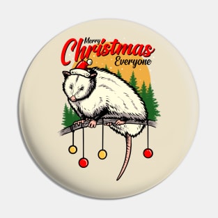 Merry christmas from opossum Pin