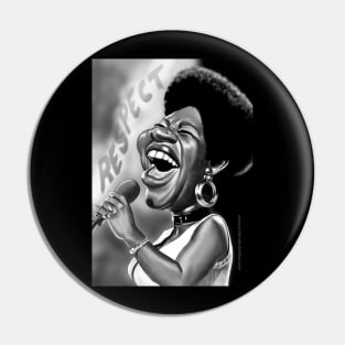 Aretha Franklin Pin