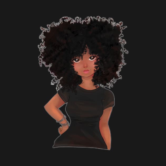 Naturally Curly Brown Skinned Woman by NaturallyBlack