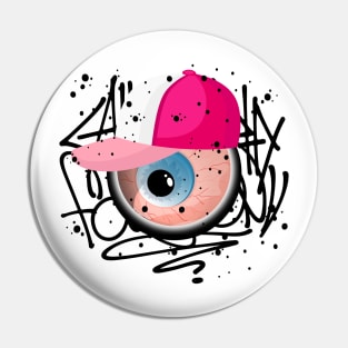 Monster Eye Teenager Graffiti Pin