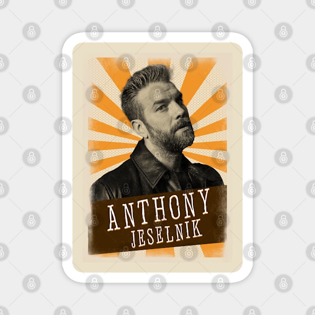 Vintage Aesthetic Anthony Jeselnik Magnet by SkulRose