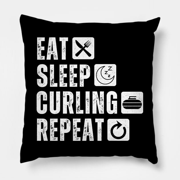 Curling Pillow by footballomatic