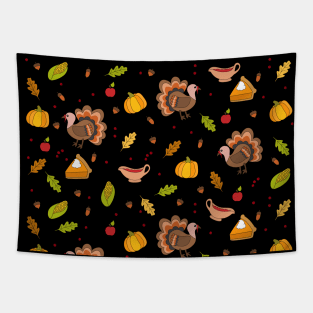 Thanksgiving Turkey pattern Tapestry