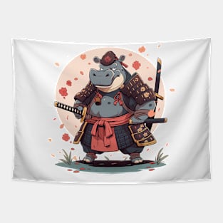 samurai hippo Tapestry