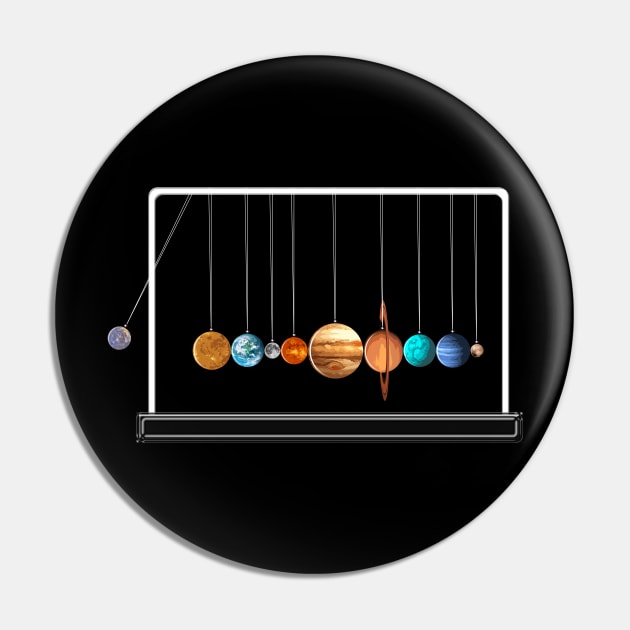 Newton's Space Balls Cradle Pin by Artizan