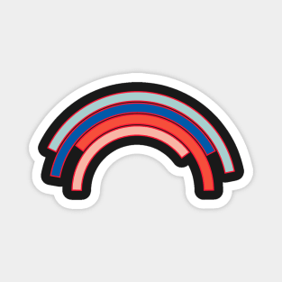 Graphic rainbow Magnet