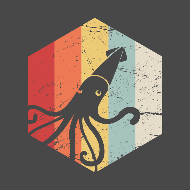 Retro Kraken Giant Squid by MeatMan