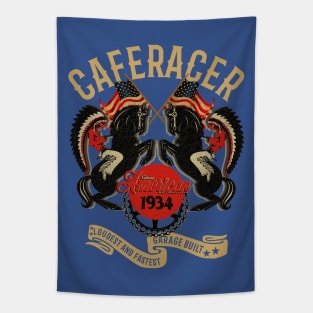 legendary American Cafe Racer Motorcycles Tapestry