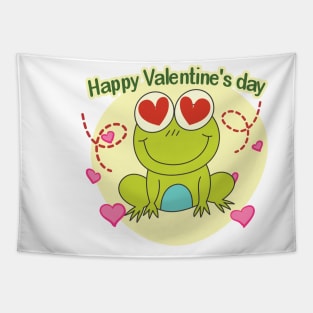 Happy Valentine S Day Frog, Tapestry