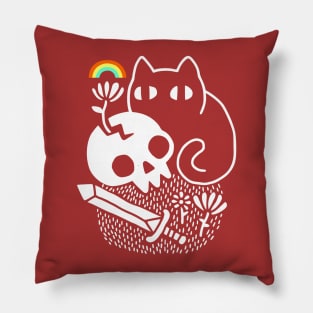 Cat and Stuff Pillow