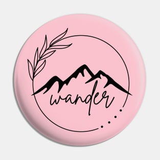 Minimalist Nature Tattoo Inspired Wander Design Pin