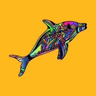 Dolphin Animal Line Art Decorative Decoration T-Shirt