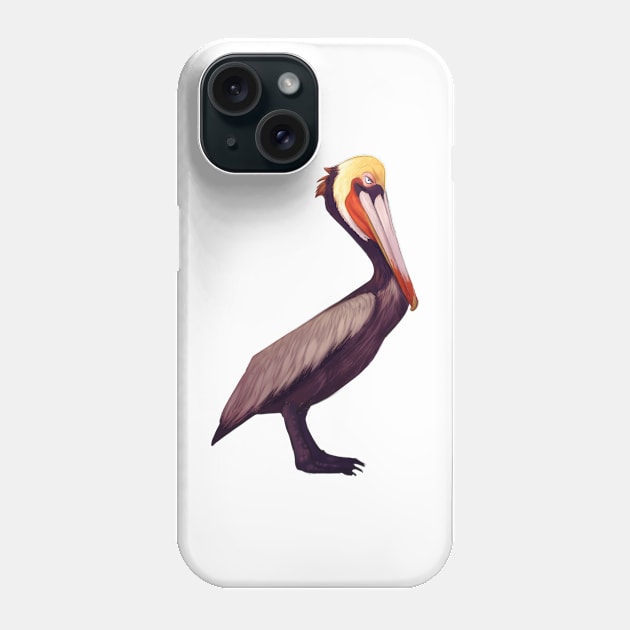 Brown pelican Phone Case by PaulaBS